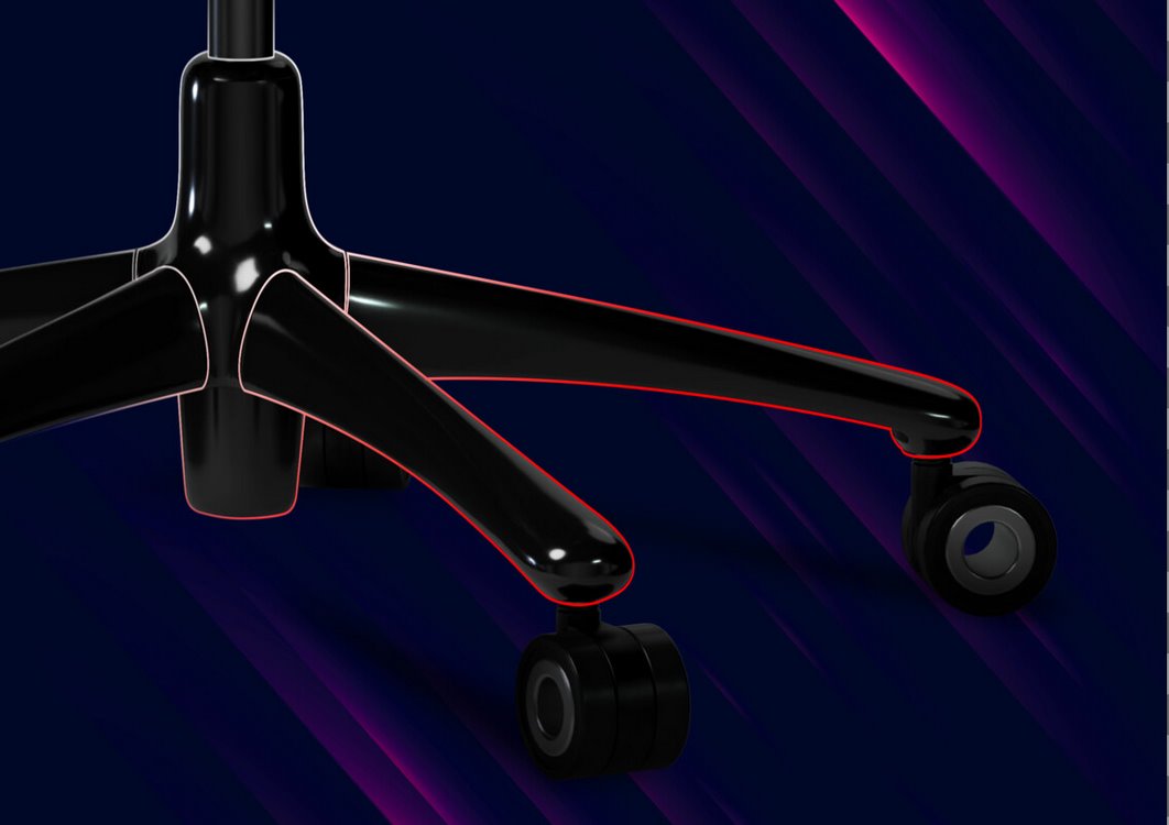 LORGAR herní židle Grace 855, černá/červená