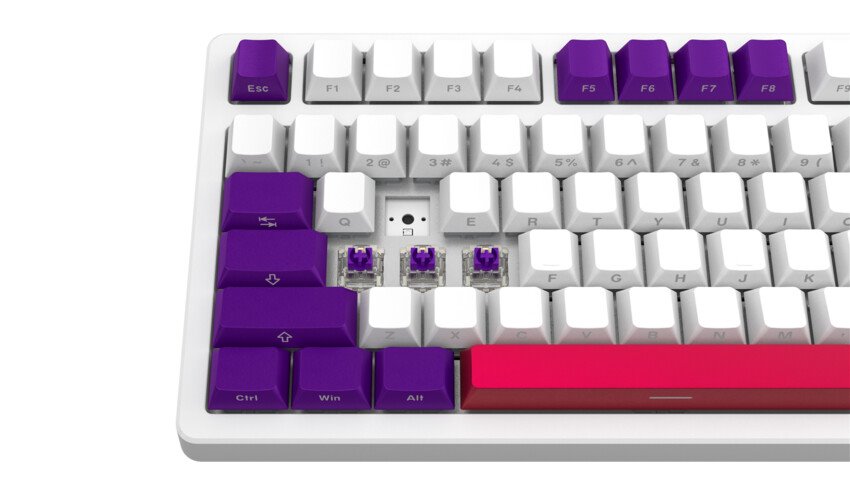 LORGAR Klávesnice KBP7075MW, mechanická, 75%, bezdrátová herní, bílá, CS