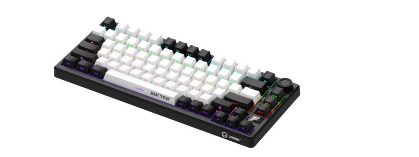 LORGAR Klávesnice KBP7075MW, mechanická, 75%, bezdrátová herní, černá/červená, CS