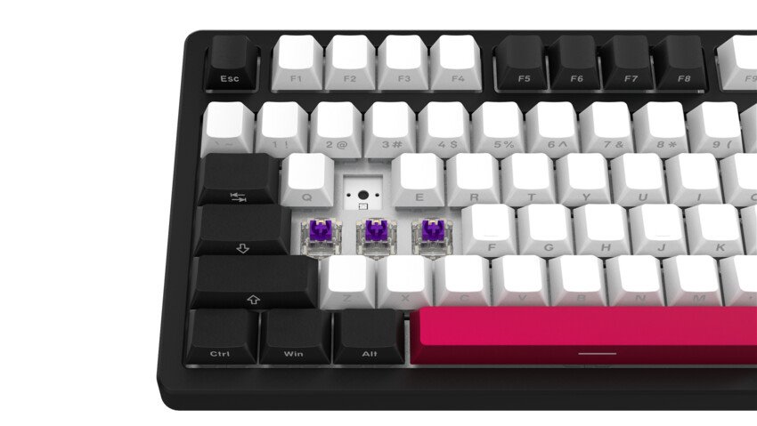 LORGAR Klávesnice KBP7075MW, mechanická, 75%, bezdrátová herní, černá/červená, CS