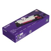 LORGAR Klávesnice KBP7075MW, mechanická, 75%, bezdrátová herní, černá/červená, CS