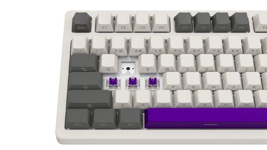 LORGAR Klávesnice KBP70TKLW, TKL mechanická, 75%, bezdrátová herní, béžová, CS