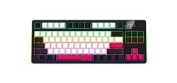 LORGAR Klávesnice KBP70TKLW, TKL mechanická, 75%, bezdrátová herní, černá/červená, CS