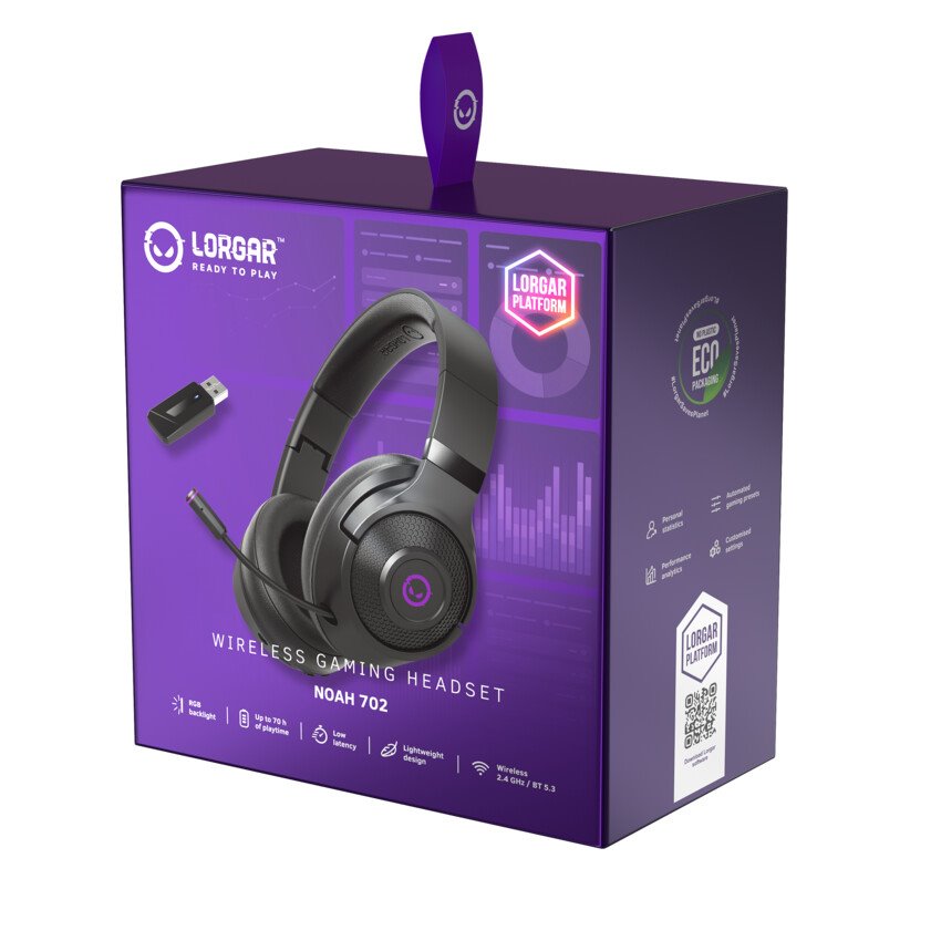LORGAR Noah 702, herní Headset, black