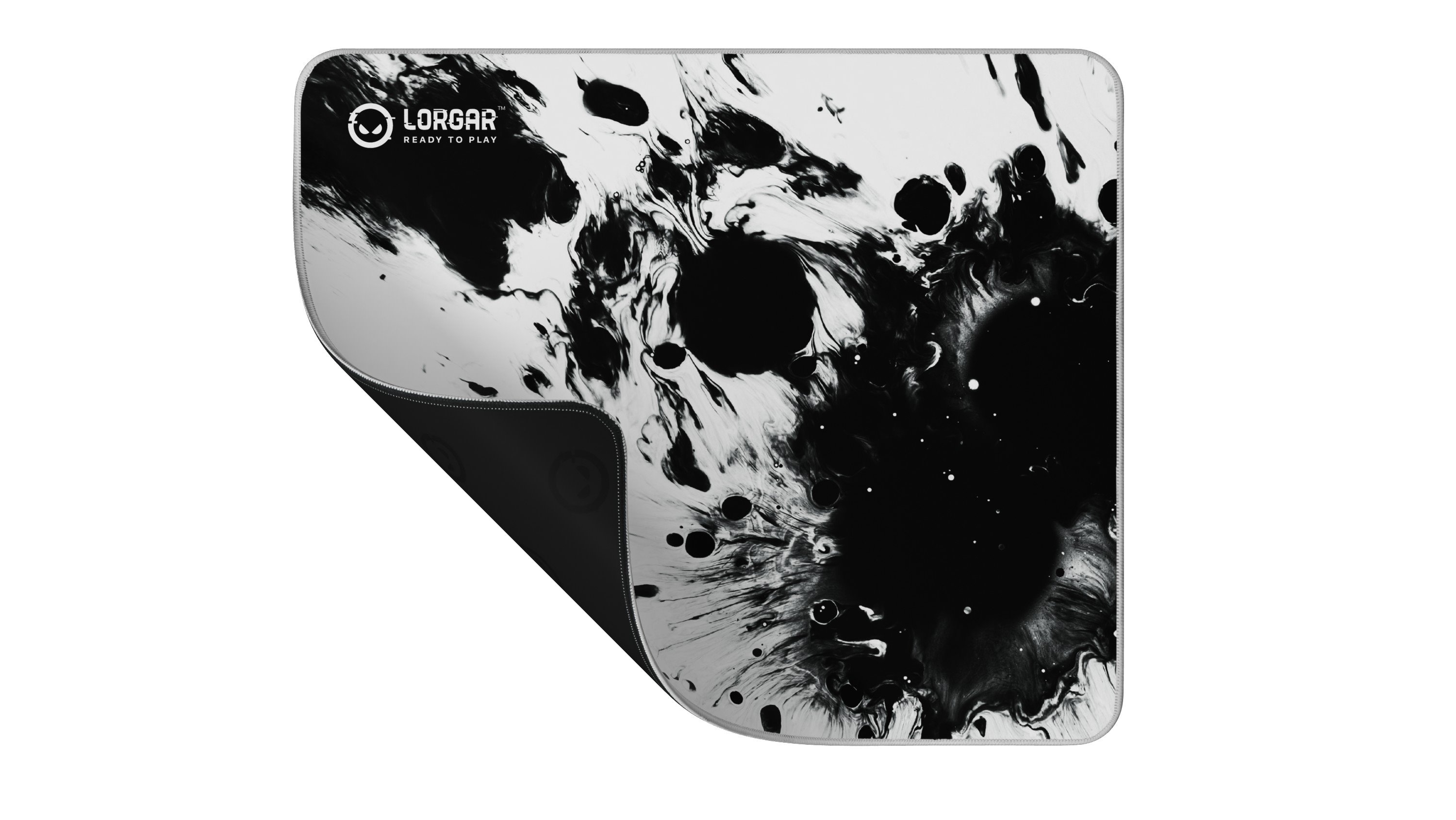 LORGAR podložka pod myš MPA14L s lemovaným prošitím, 500 x 420 x 3 mm