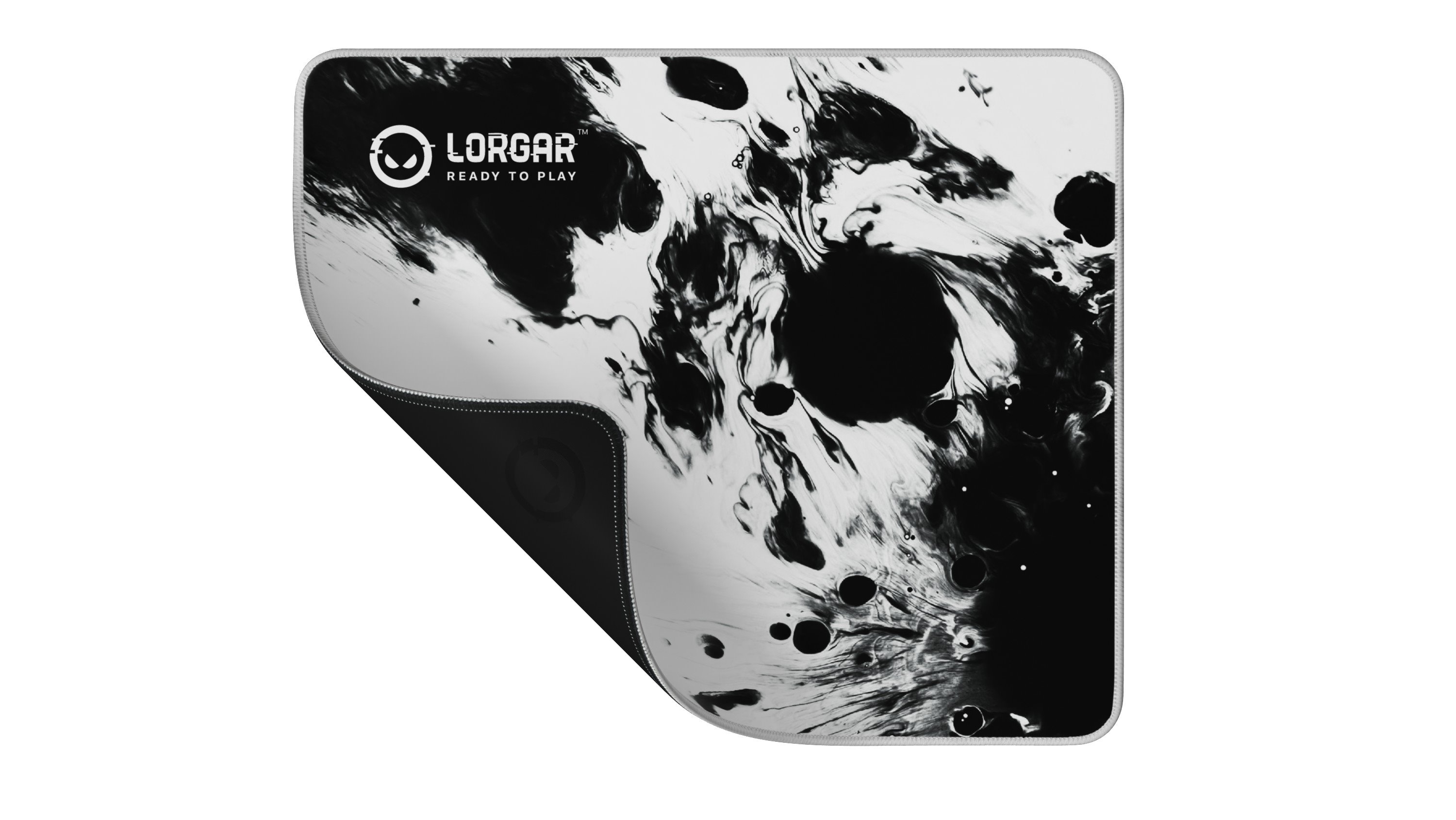 LORGAR podložka pod myš MPA14M s lemovaným prošitím, 300 x 360 x 3 mm