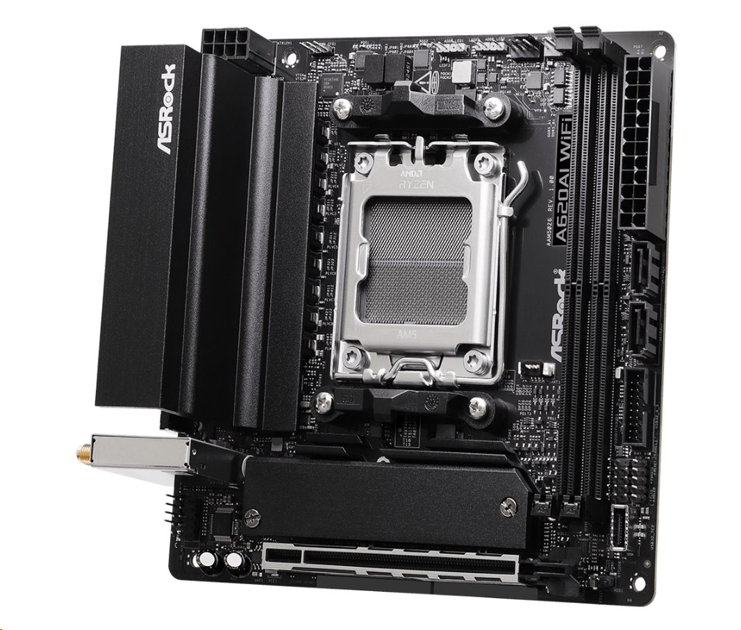 MB Asrock A620AI WIFI /AM5/2xDDR5/M.2/W6E+BT5.2/HDMI/mITX