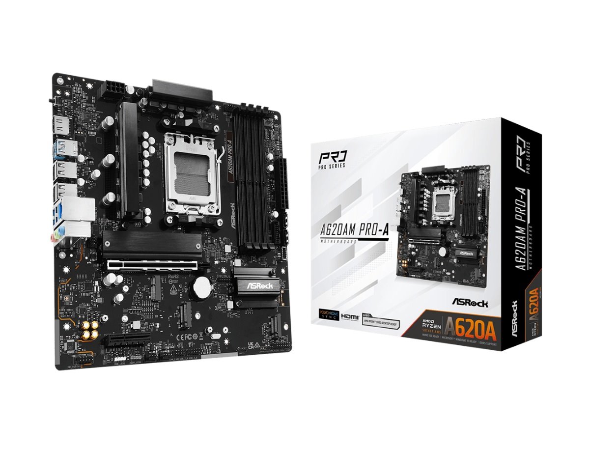 MB Asrock A620AM PRO-A /AM5/4xDDR5/M.2/HDMI/mATX