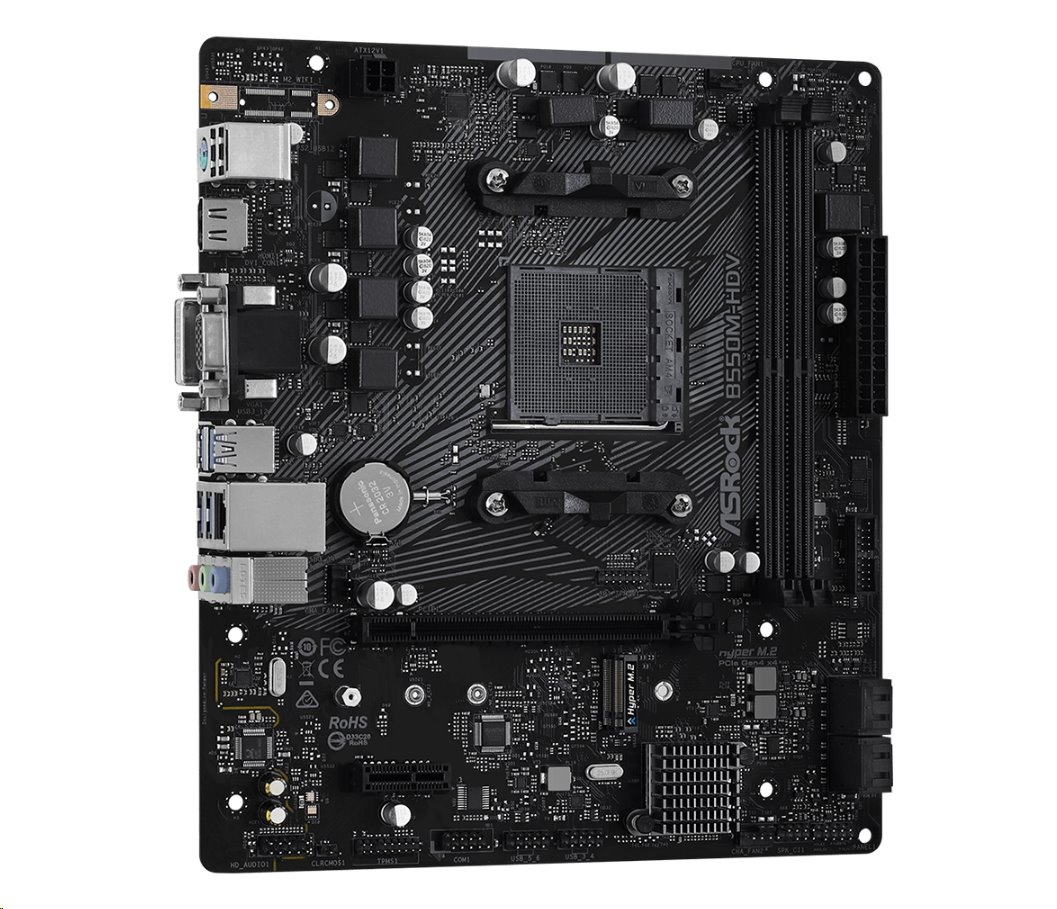 MB Asrock B550M-HDV /AM4/2xDDR4/M.2/HDMI/DVI-D/D-Sub/mATX