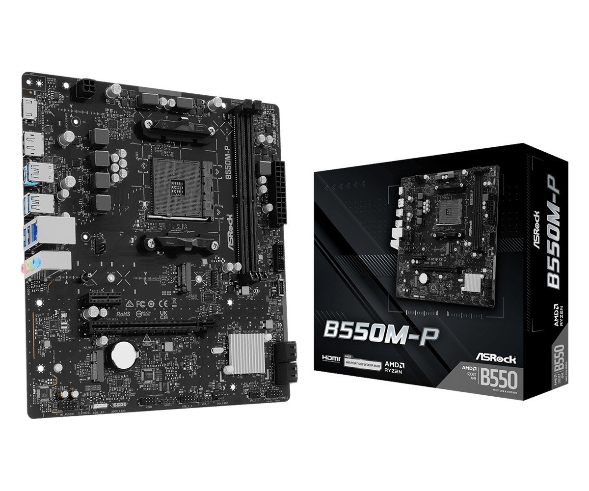 MB Asrock B550M-P /AM4/2xDDR4/M.2/DP/HDMI/mATX