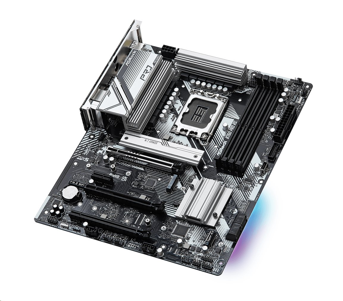 MB Asrock B760 PRO RS /LGA1700/4xDDR5/M.2/HDMI/DP/eDP/ATX