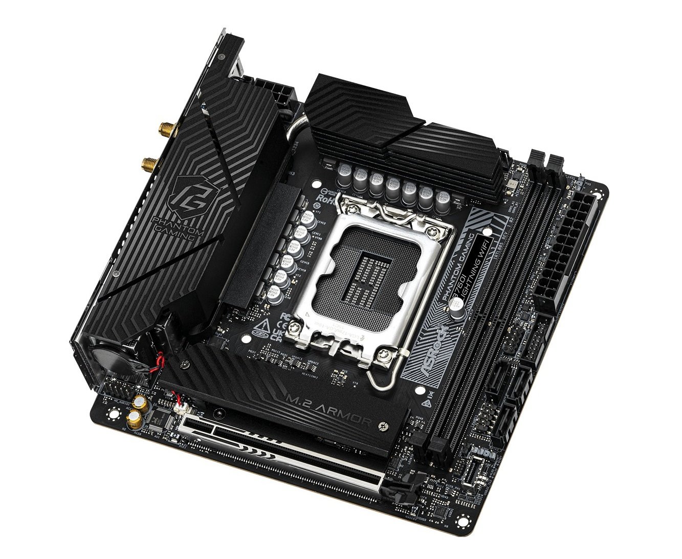 MB Asrock B760I LIGHTNING WIFI/LGA1700/2xDDR5/M.2/W6E+BT5.3/HDMI/DP/mITX