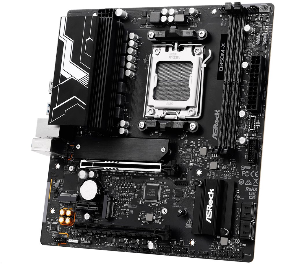 MB Asrock B850M-X R2.0 /AM5/2xDDR5/M.2/HDMI/DP/mATX