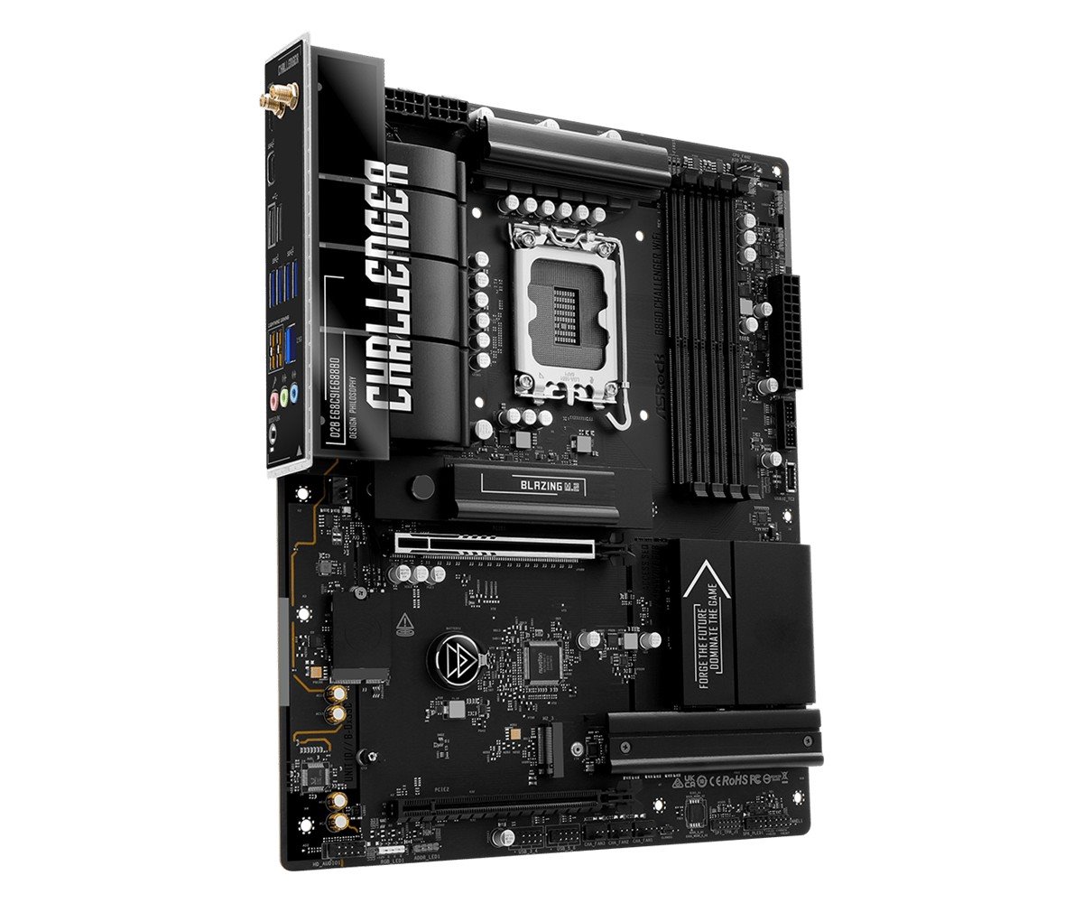 MB Asrock B860 CHALLENGER WIFI /LGA1851/4xDDR5/M.2/W7+BT5.4/HDMI/ATX