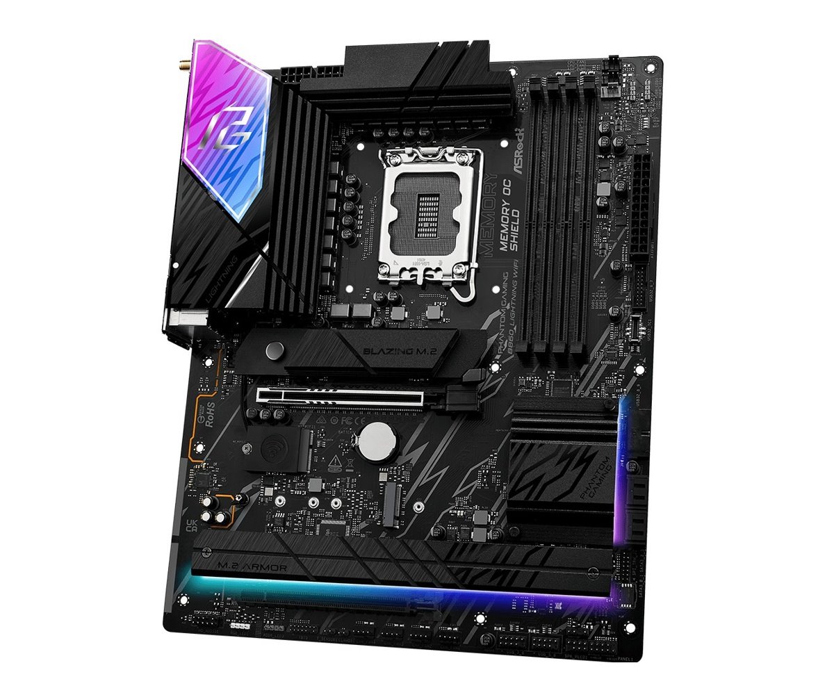 MB Asrock B860 LIGHTNING WIFI /LGA1851/4xDDR5/M.2/W6E+BT5.3/HDMI/DP/TB4/ATX