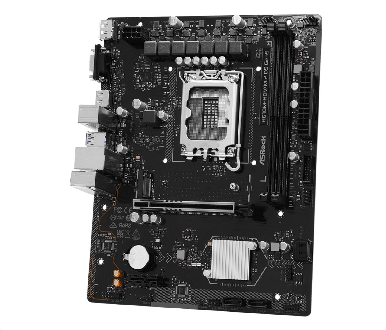 MB Asrock H610M-HDV/M.2 D5 GEN5 /LGA1700/2xDDR5/M.2/HDMI/DP/D-sub/mATX