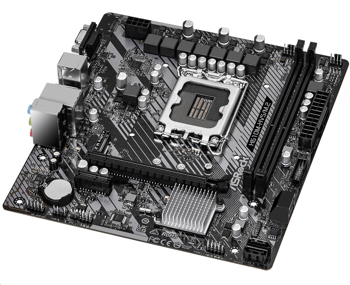 MB Asrock H610M-HVS/M.2 R2.0 /LGA1700/4xDDR4/M.2/HDMI/D-sub/mATX