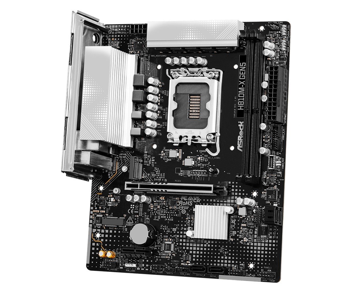 MB Asrock H810M-X Gen5 /LGA1851/2xDDR5/M.2/DP/HDMI/mATX