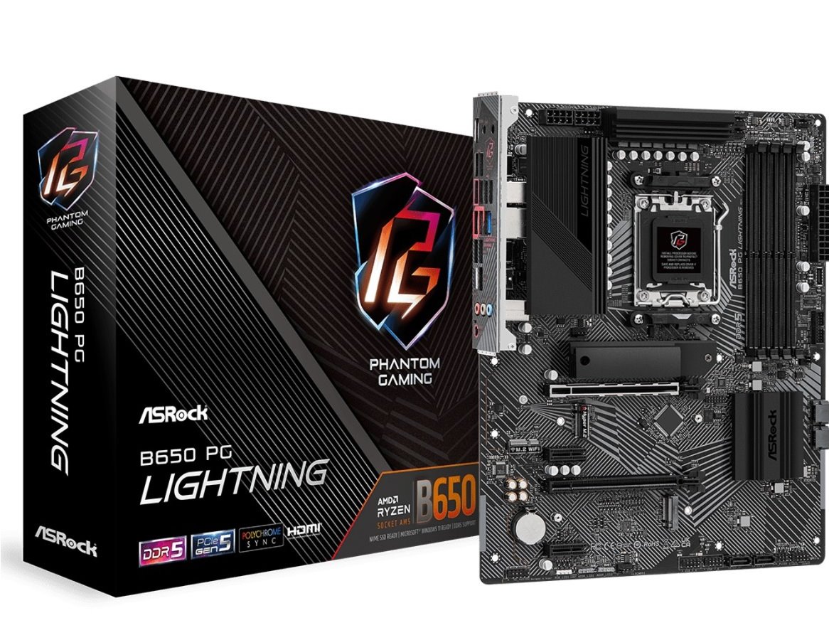 MB Asrock Phantom Gaming B650 LIGHTNING /AM5/4xDDR5/M.2/HDMI/ATX