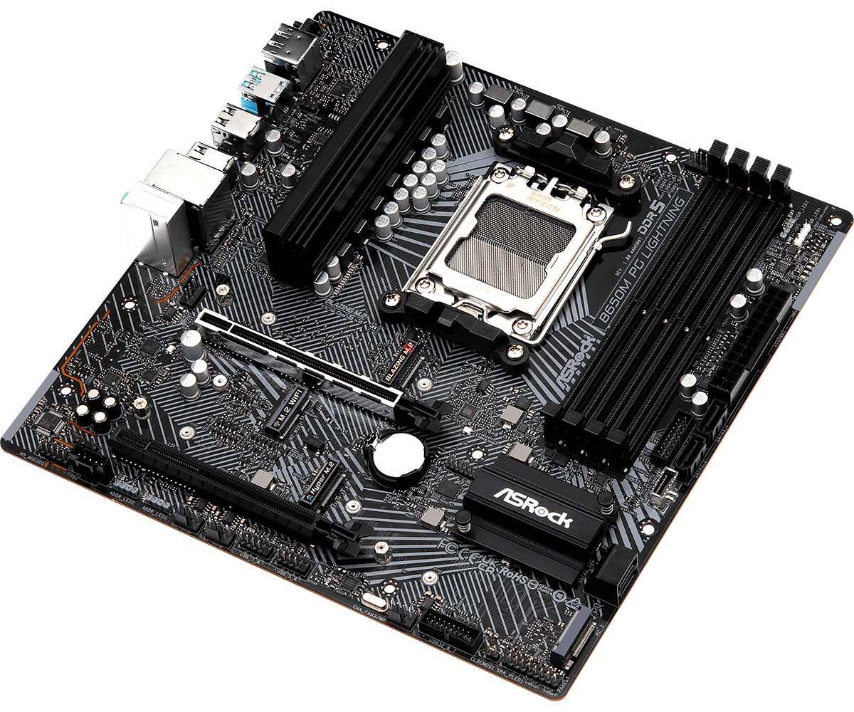 MB Asrock Phantom Gaming B650M LIGHTNING /AM5/4xDDR5/M.2/HDMI/DP/mATX
