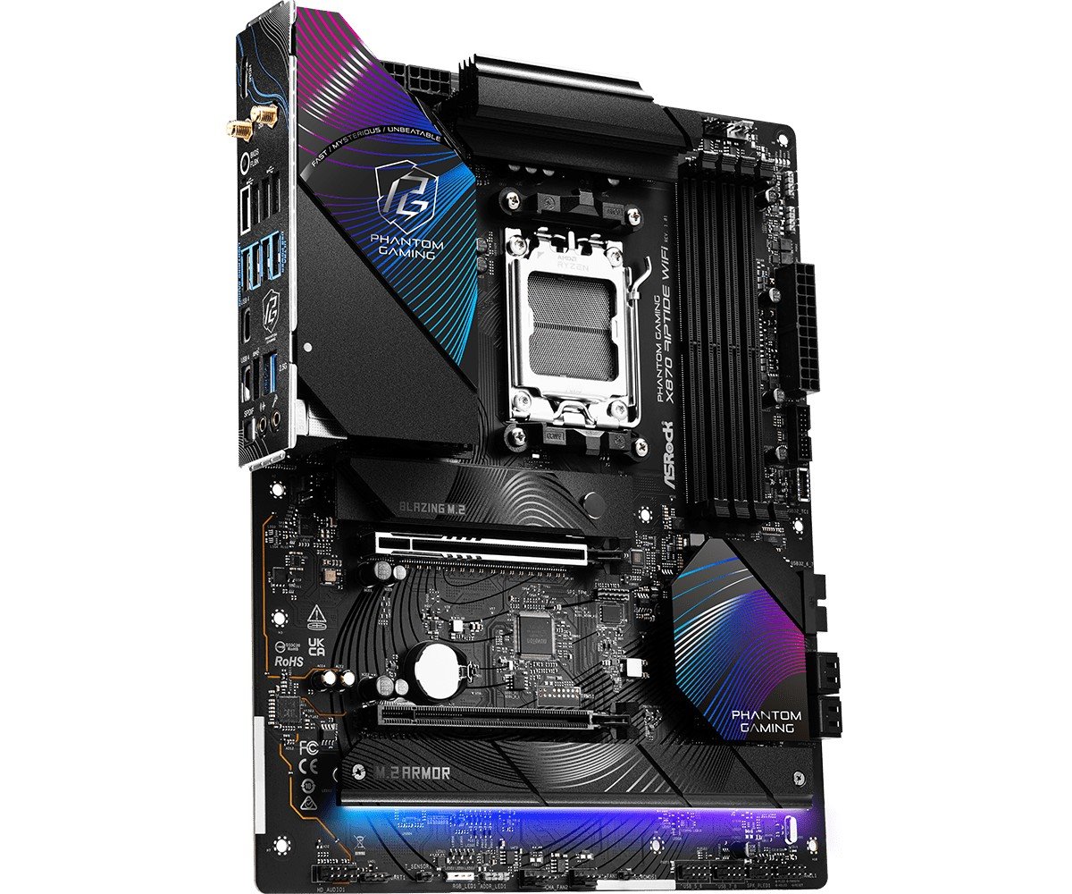 MB Asrock Phantom Gaming X870 RIPTIDE WIFI /AM5/4xDDR5/M.2/W7+BT5.4/HDMI/USB4/ATX