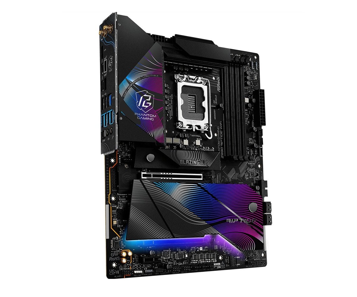 MB Asrock Phantom Gaming Z890 RIPTIDE WIFI /LGA1851/4xDDR5/M.2/W7+BT5.4/HDMI/TB4/ATX