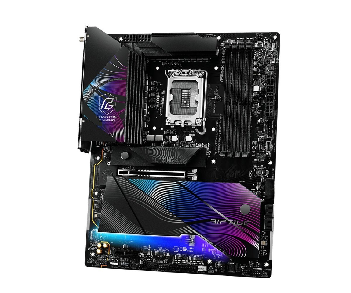 MB Asrock Phantom Gaming Z890 RIPTIDE WIFI /LGA1851/4xDDR5/M.2/W7+BT5.4/HDMI/TB4/ATX