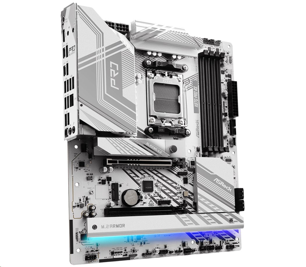 MB Asrock X870 PRO RS /AM5/4xDDR5/M.2/HDMI/USB4/ATX/White