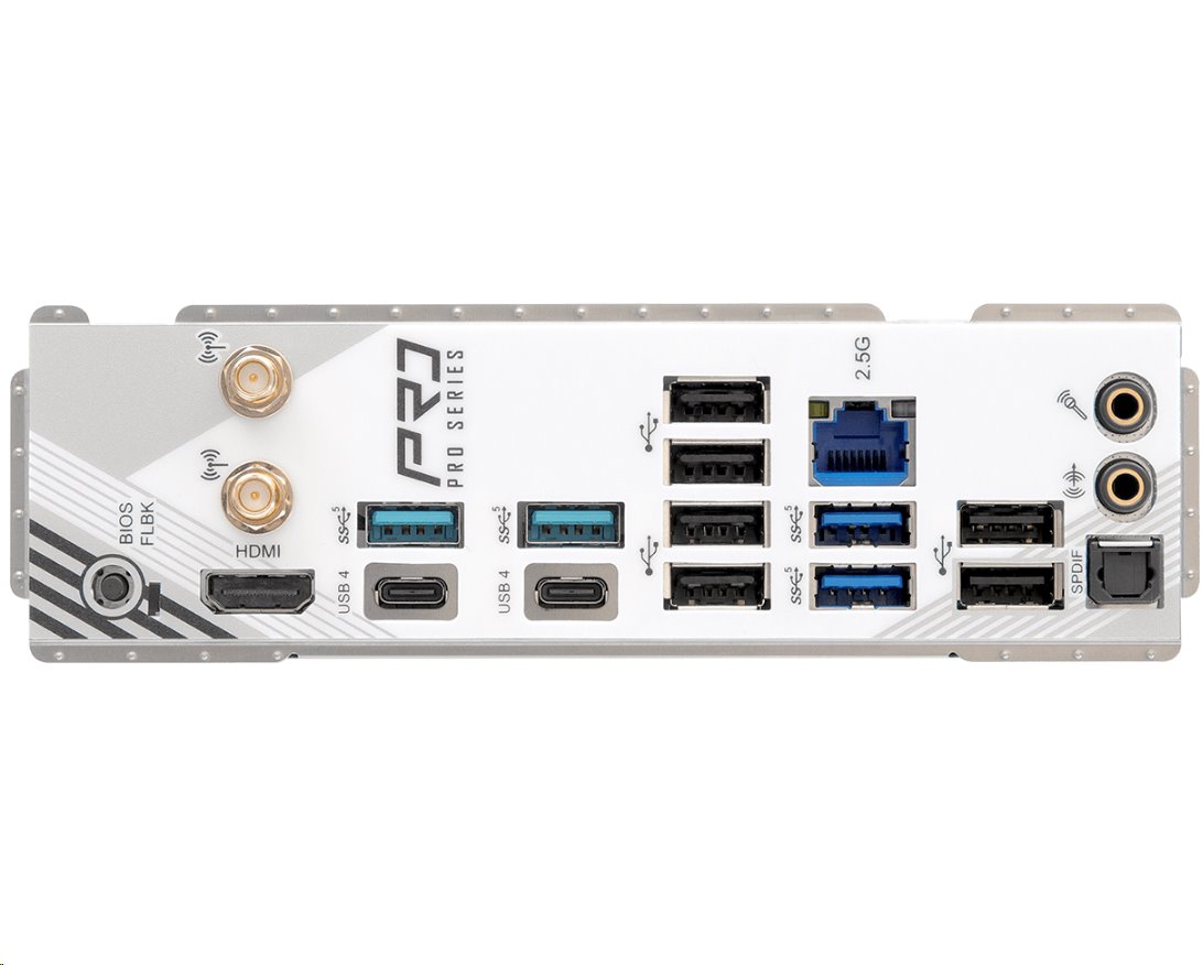 MB Asrock X870 PRO RS WIFI /AM5/4xDDR5/M.2/W7+BT5.4/HDMI/USB4/ATX/White