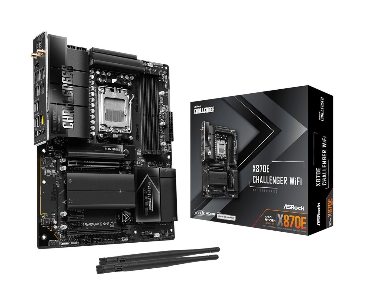 MB Asrock X870E Challenger WiFi /AM5/4xDDR5/M.2/W7+BT5.4/HDMI/USB4/ATX