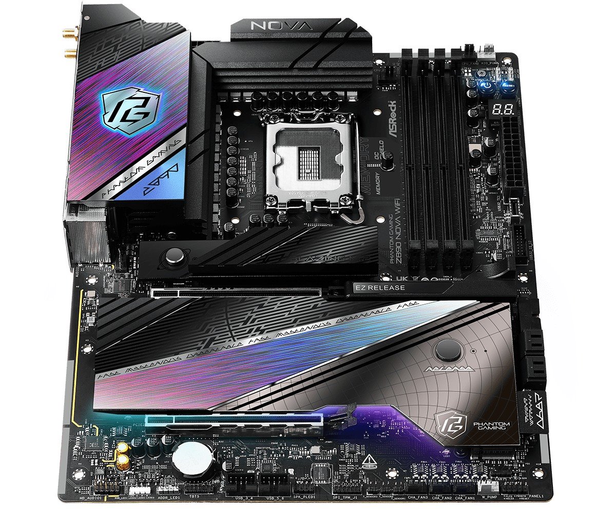 MB Asrock Z890 NOVA WIFI /LGA1851/4xDDR5/M.2/W7+BT5.4/HDMI/TB4/ATX