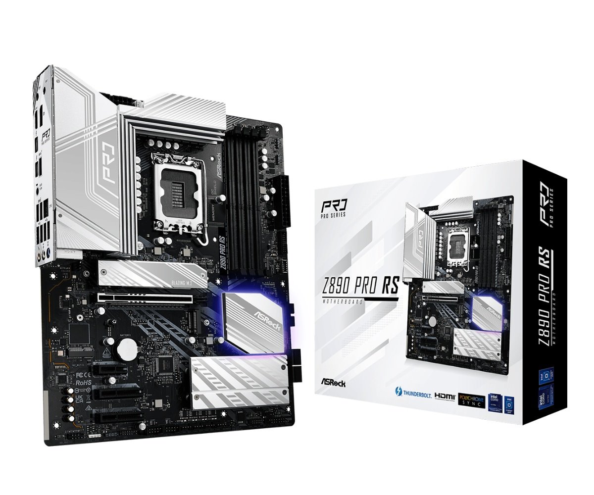 MB Asrock Z890 PRO RS /LGA1851/4xDDR5/M.2/HDMI/DP/TB4/ATX