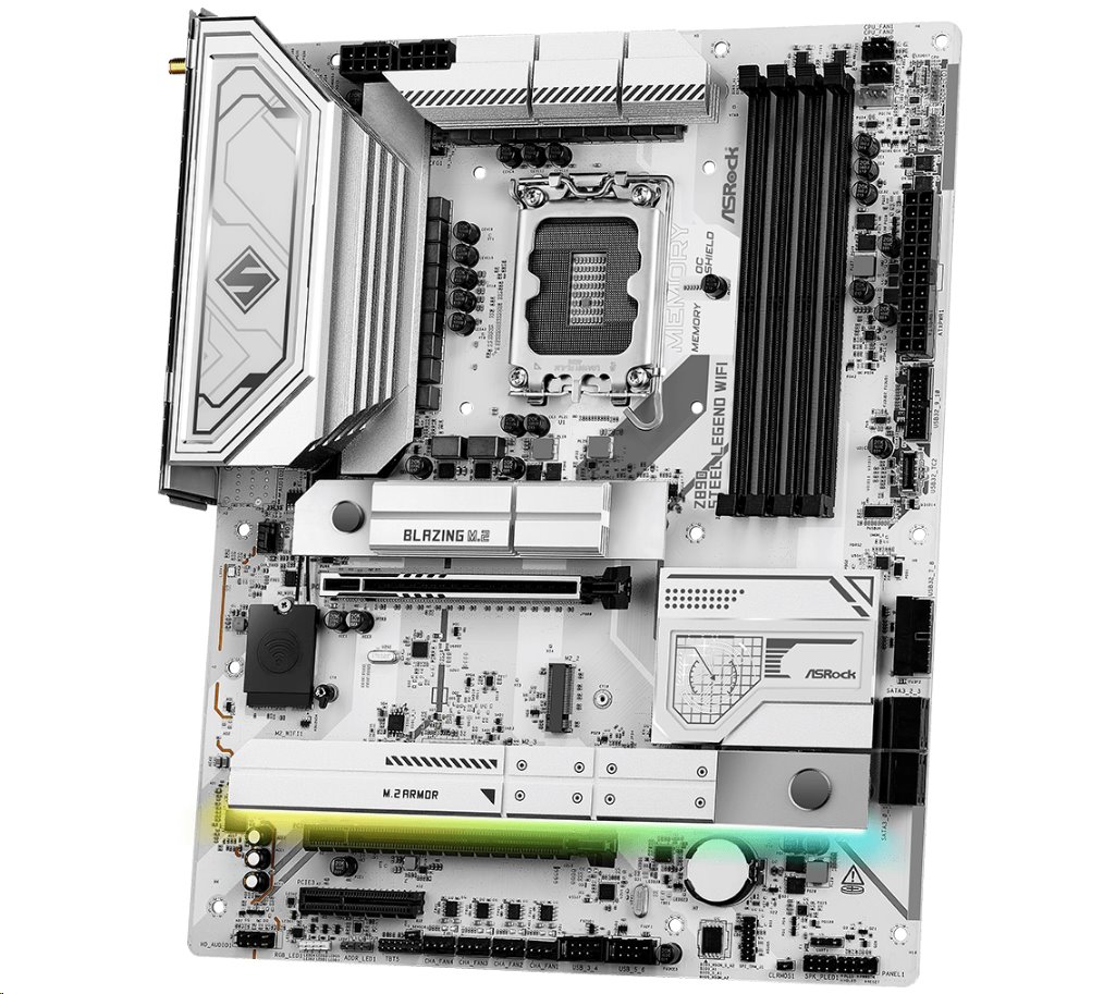 MB Asrock Z890 STEEL LEGEND WIFI /LGA1851/4xDDR5/M.2/W7+BT5.4/HDMI/TB4/ATX/White
