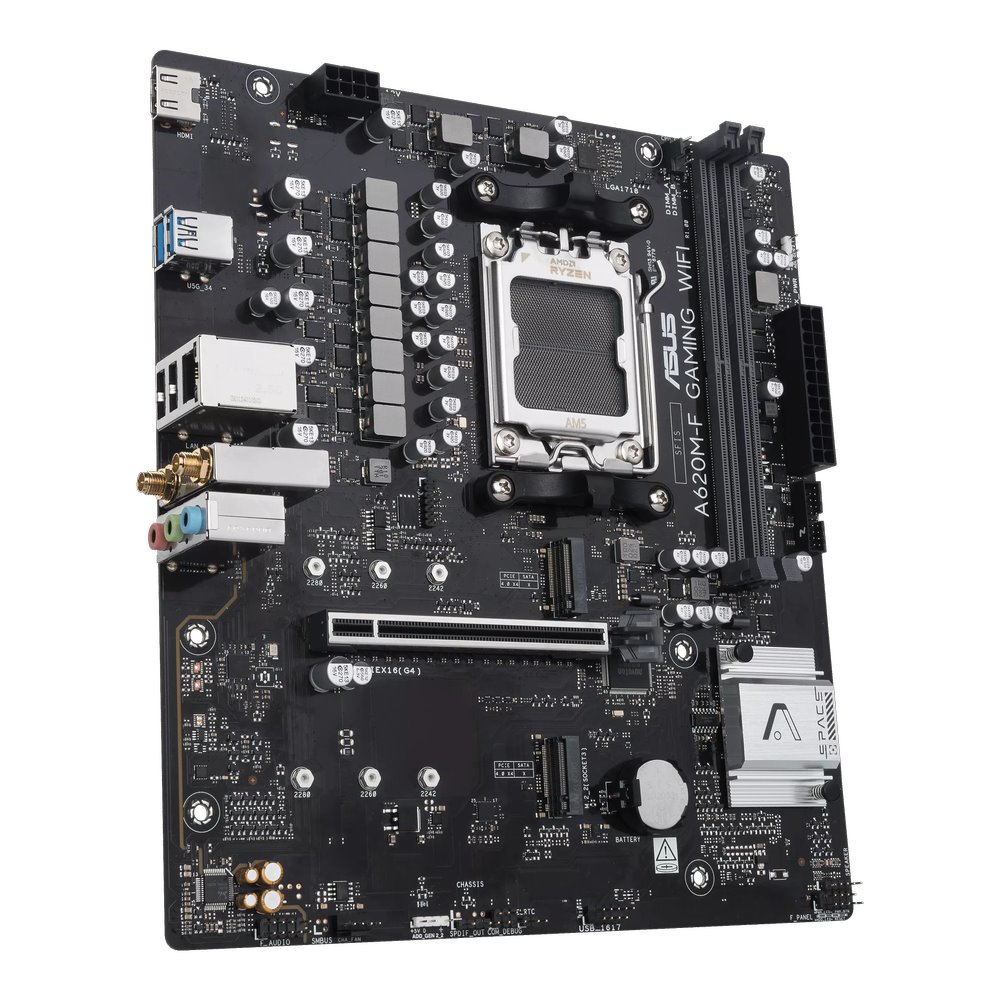 MB ASUS A620M-F Gaming WIFI /AM5/2xDDR5/M.2/W6+BT5.3/HDMI/mATX