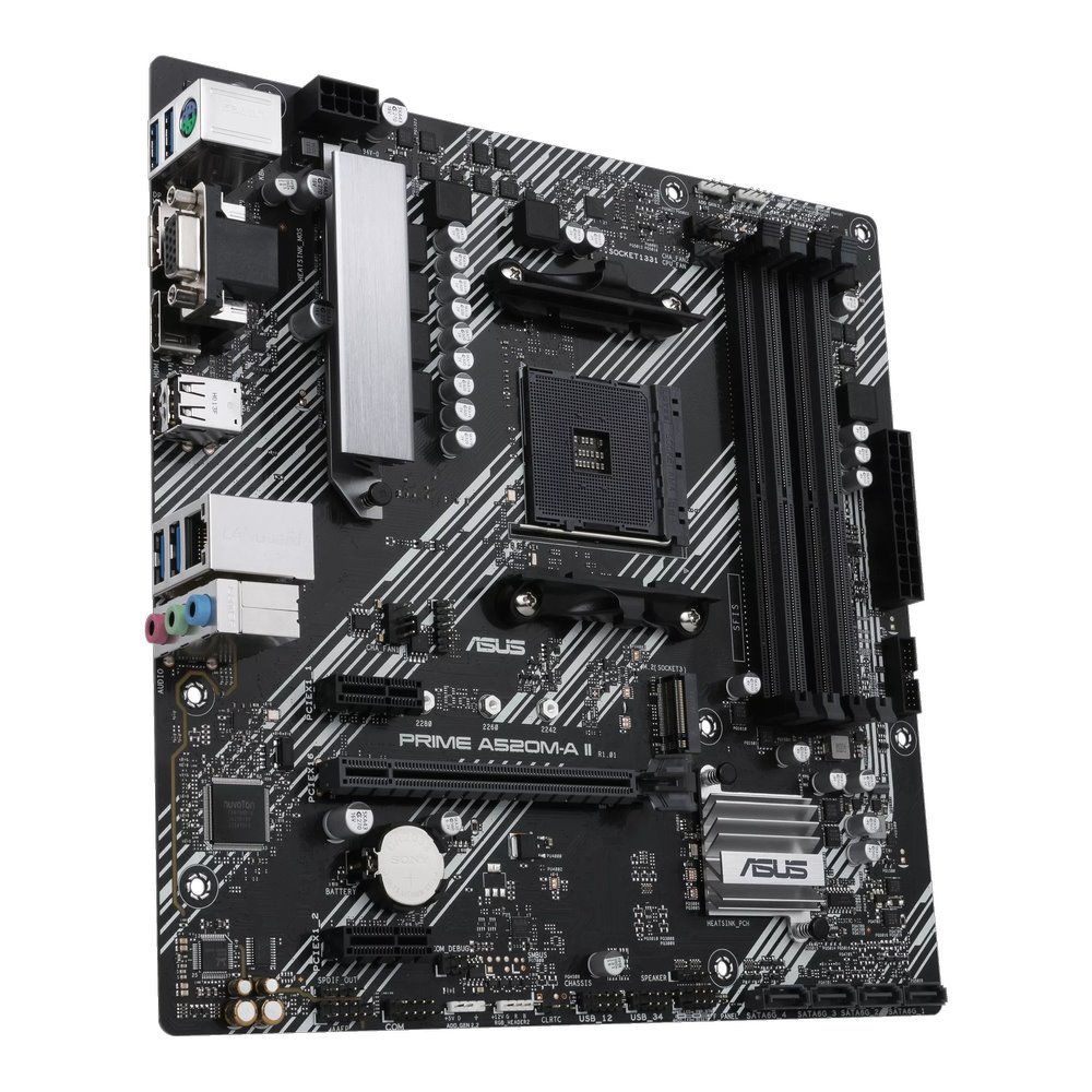 MB ASUS Prime A520M-A II/CSM /AM4/2xDDR4/M.2/HDMI/DP/D-sub/mATX