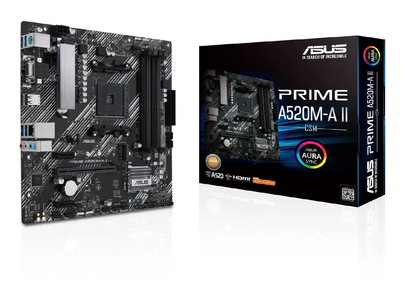 MB ASUS Prime A520M-A II/CSM /AM4/4xDDR4/M.2/HDMI/DP/mATX