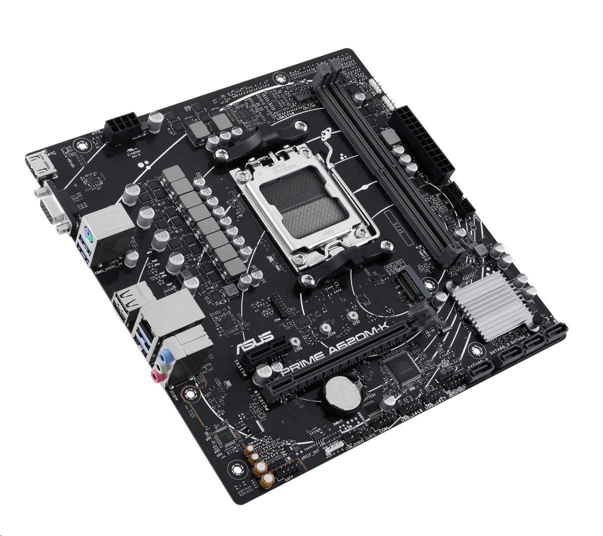 MB ASUS PRIME A620M-K AM5, A620, DDR5, mATX, M.2, HDMI, DP