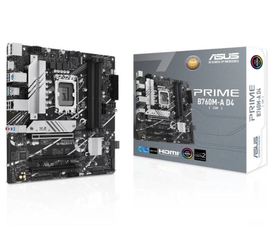 MB ASUS Prime B760M-A D4-CSM /LGA1700/4xDDR4/M.2/HDMI/DP/mATX