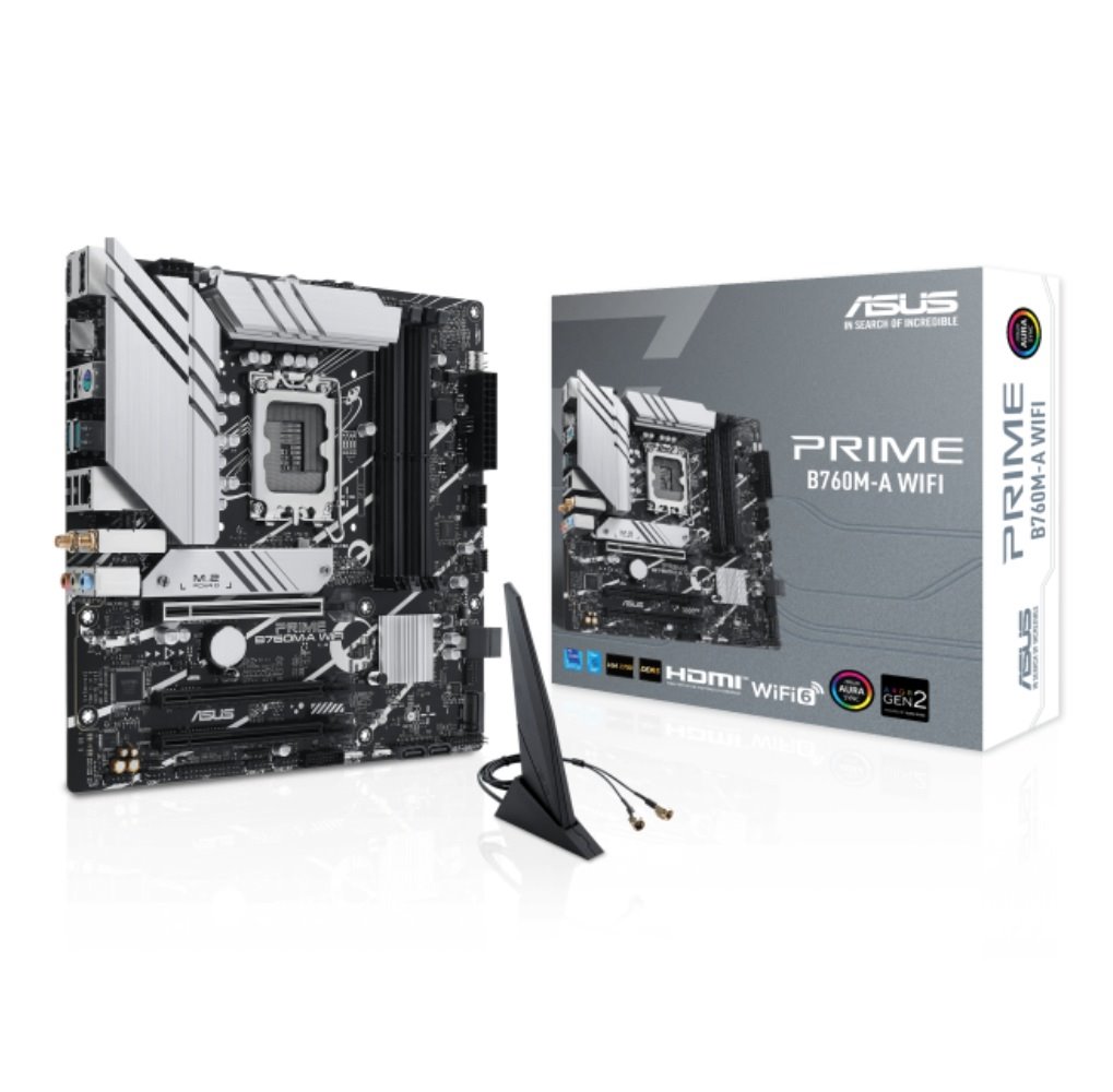 MB ASUS Prime B760M-A WIFI /LGA1700/4xDDR5/M.2/W6+BT5.2/mATX