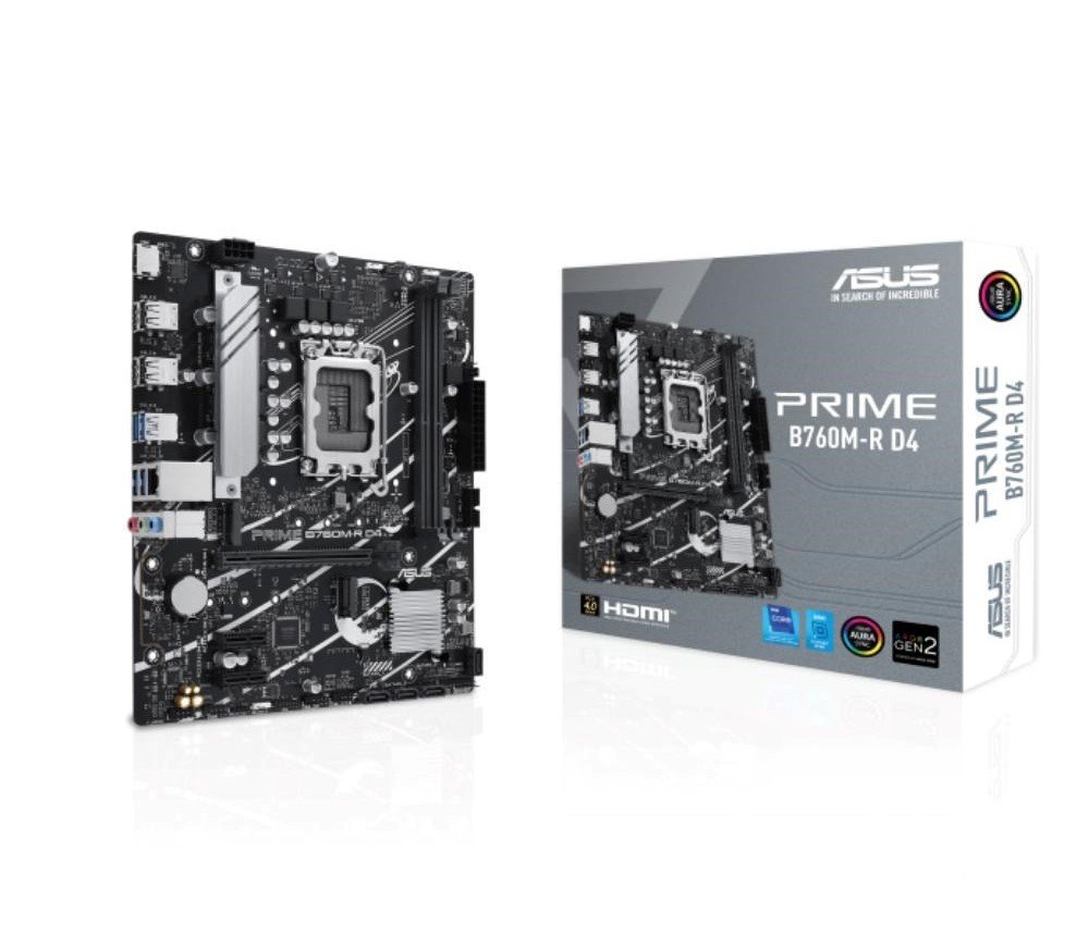 MB ASUS Prime B760M-R D4 /LGA1700/2xDDR4/M.2/HDMI/mATX