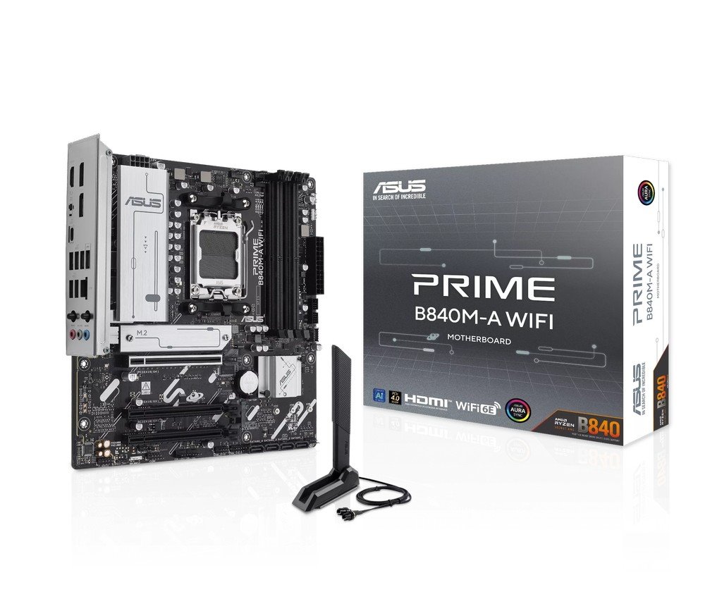 MB ASUS Prime B840M-A WIFI /AM5/4xDDR5/M.2/W6E+BT5.3/HDMI/DP/mATX