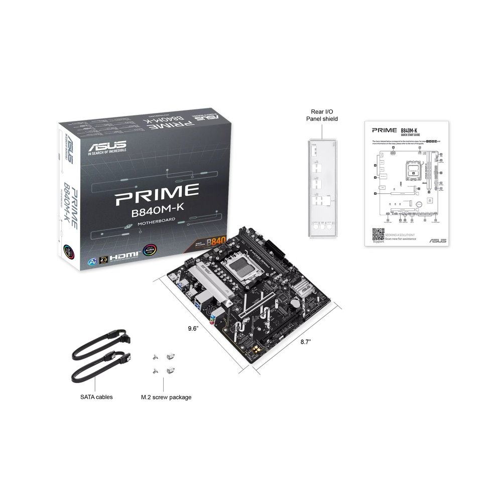 MB ASUS Prime B840M-K /AM5/2xDDR5/M.2/HDMI/mATX