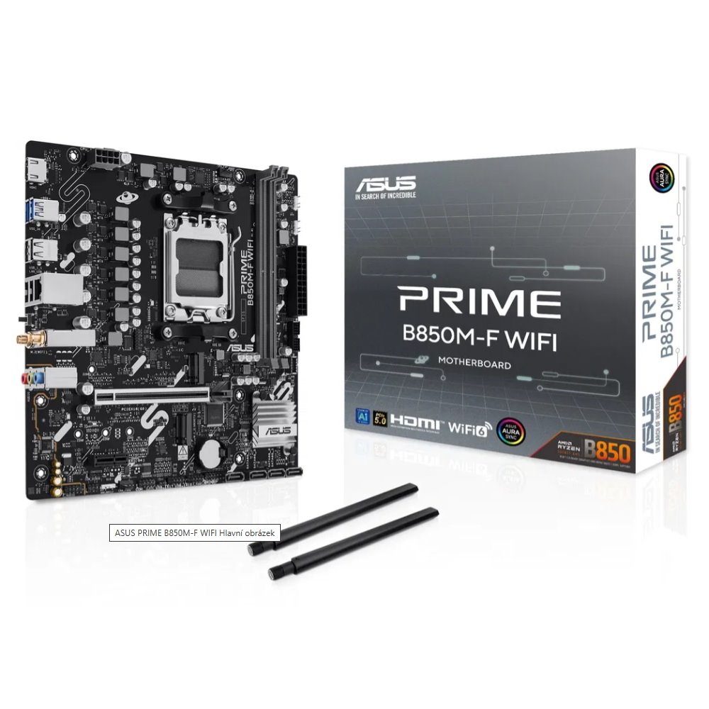 MB ASUS Prime B850M-F WIFI /AM5/2xDDR5/M.2/W6+BT5.2/HDMI/mATX