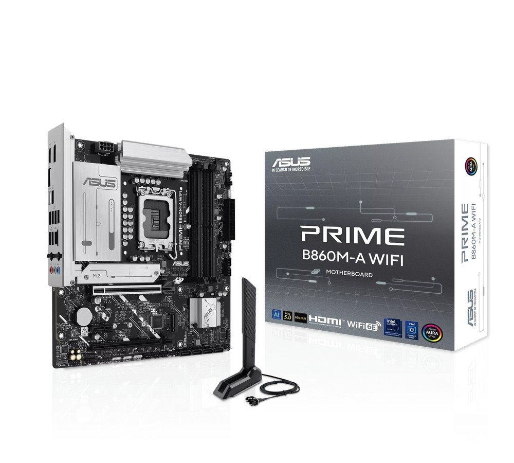MB ASUS Prime B860M-A WIFI /LGA1851/4xDDR5/M.2/W6E+BT5.3/HDMI/DP/mATX