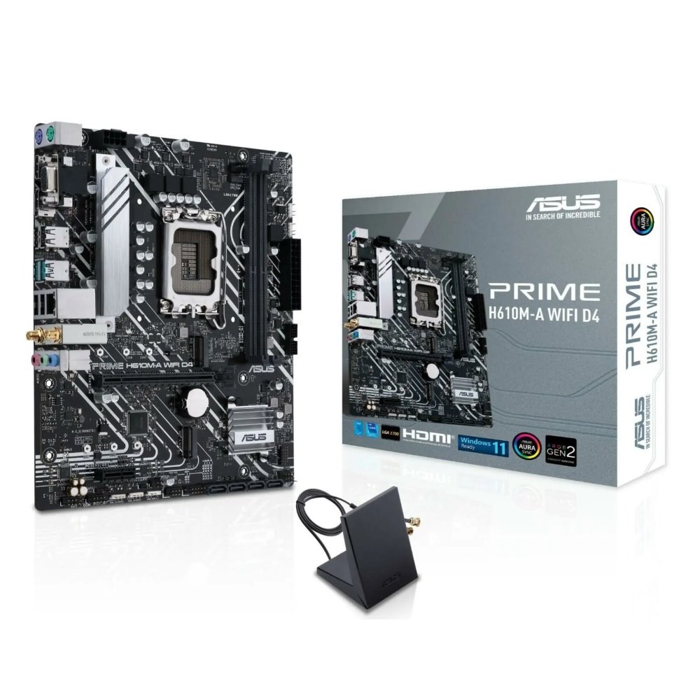 MB ASUS Prime H610M-A WIFI D4 /LGA1700/2xDDR4/M.2/W5+BT5/HDMI/DP/D-sub/mATX