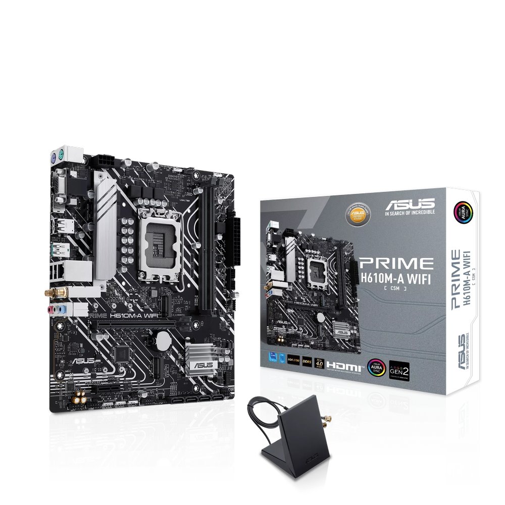 MB ASUS Prime H610M-A WIFI /LGA1700/DDR5/M.2/HDMI/D-Sub/DP/mATX