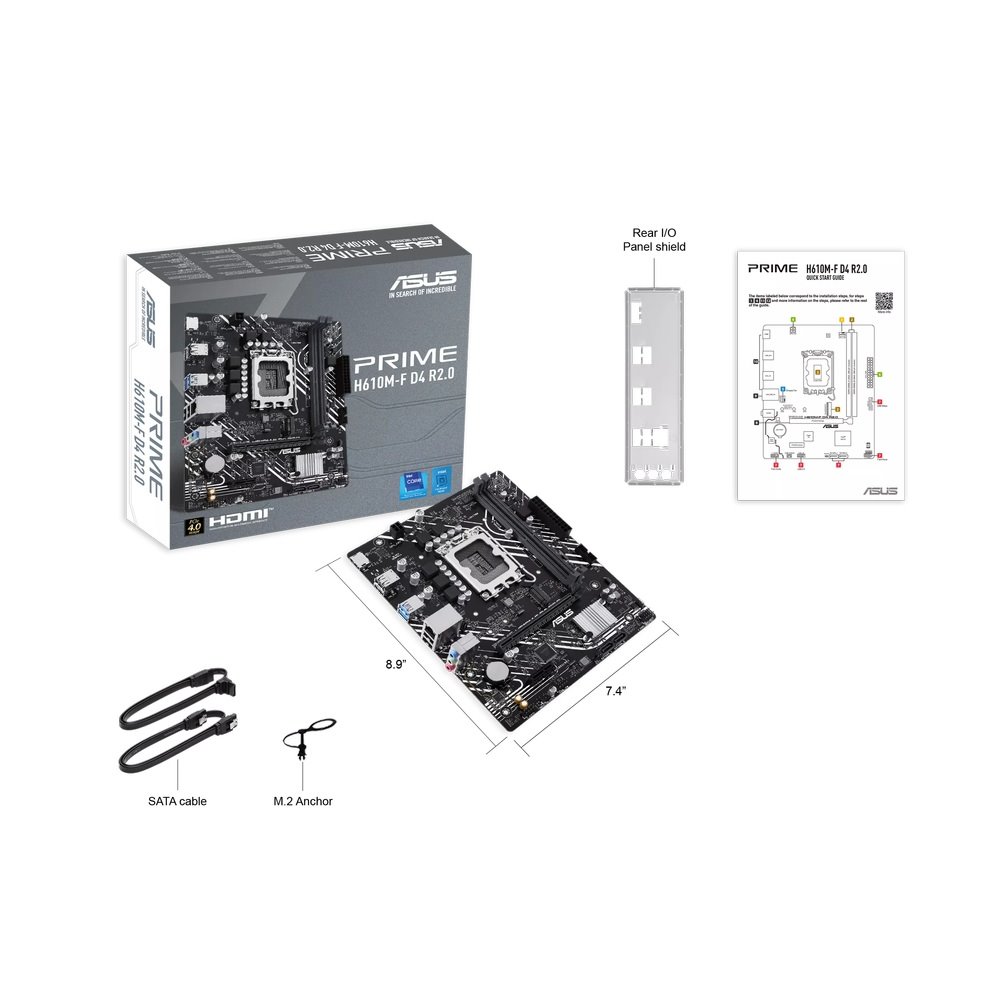 MB ASUS Prime H610M-F D4 R2.0 /LGA1700/2xDDR4/M.2/HDMI/mATX