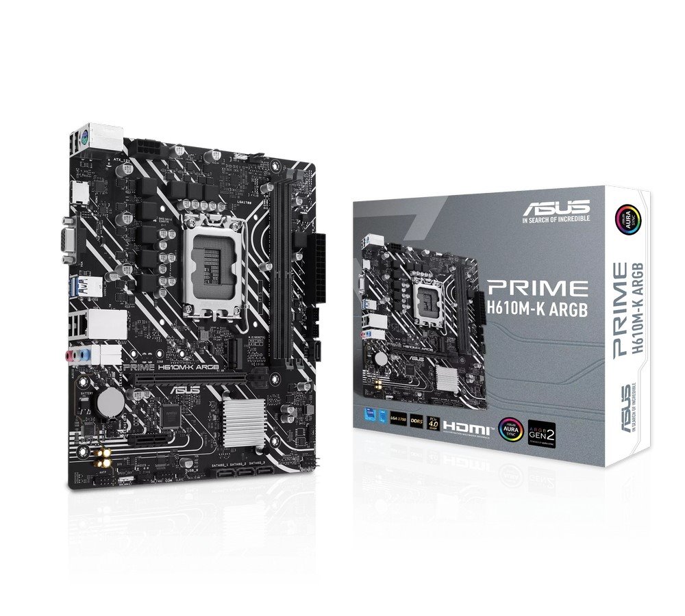 MB ASUS Prime H610M-K ARGB /LGA1700/2xDDR5/M.2/HDMI/D-sub/mATX