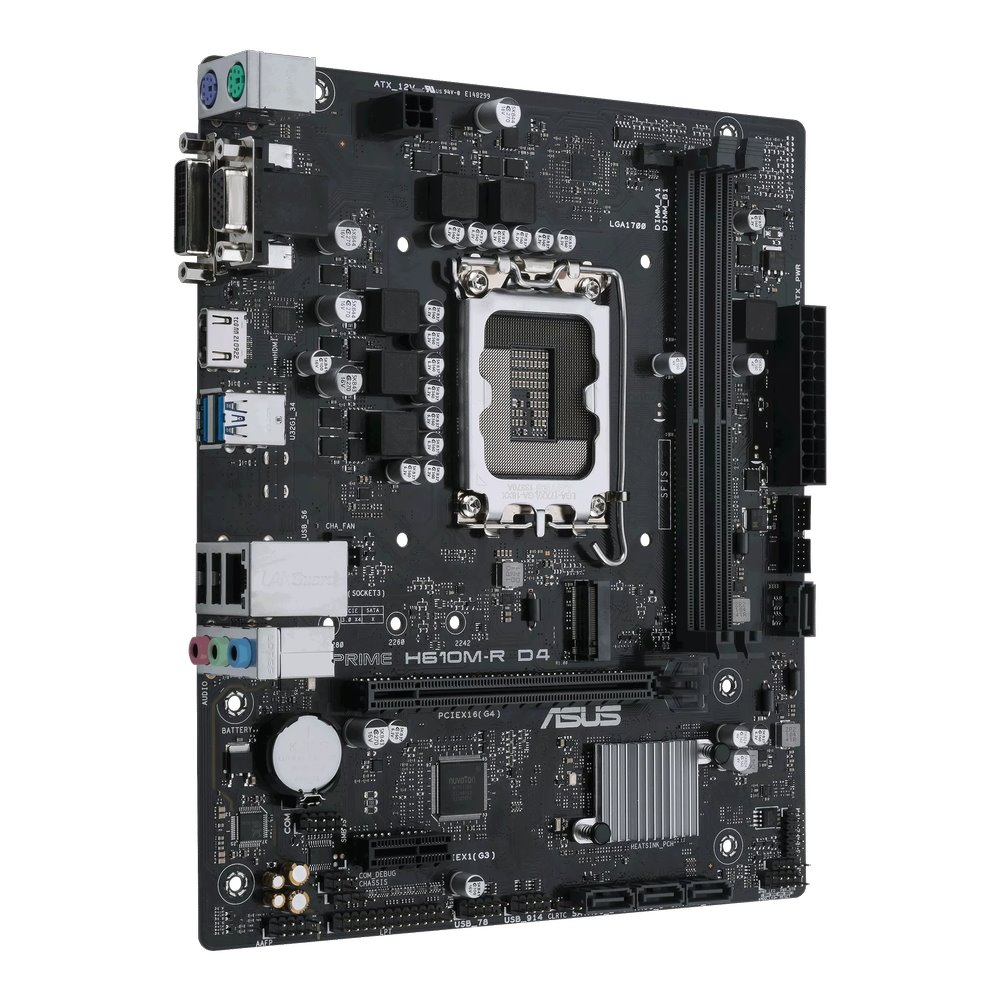 MB ASUS Prime H610M-R D4-SI /LGA1700/2xDDR4/M.2/HDMI/DVI-D/D-sub/mATX