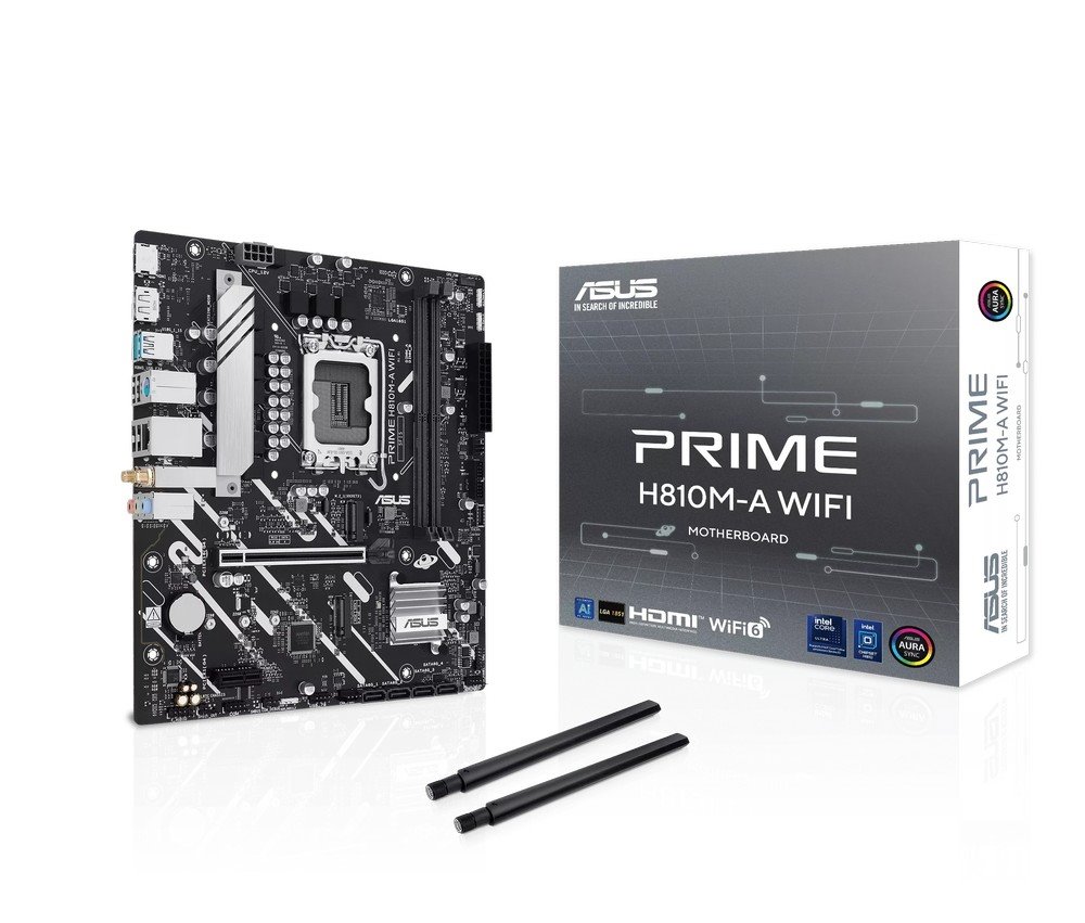 MB ASUS Prime H810M-A WIFI /LGA1851/2xDDR5/M.2/W6+BT5.3/HDMI/DP/mATX